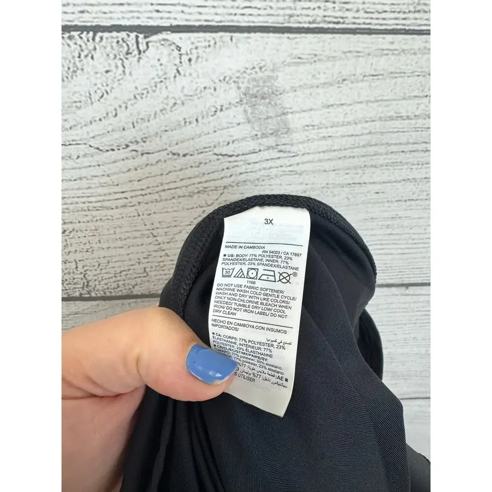 Old Navy Plus Size Active Black Extra High Rise Powersoft Skort Size 3X